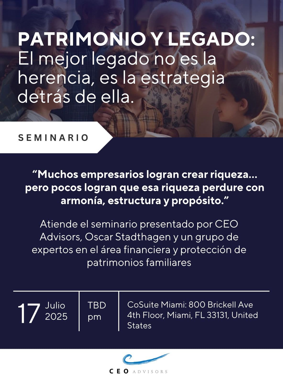 Patrimonio y Legado: El mejor legado no es la herencia, es la estrategia detrás de ella.